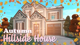 Bloxburg Autumn Hillside House  Speedbuild No Large Plot [upl. by Bezanson]