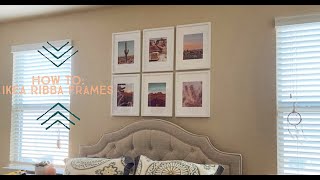 HOW TO Hanging IKEA Ribba Picture Frames [upl. by Llenrub890]