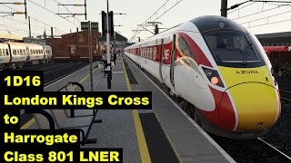 1D16  London Kings Cross to Harrogate  Class 801 LNER [upl. by Riggall]