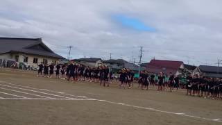 矢本第一中学校 2016運動会 応援合戦 黄組 [upl. by Innor]