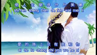 Ai de lu shang qian wan li 愛的路上千萬里 karaoke no vocal female 女版伴奏 [upl. by Cassell]