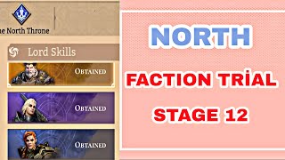 The North Faction Trial Stage 12 Tactic and Hero Builds  Watcher Of Realms  wor  zatoi [upl. by Akira]