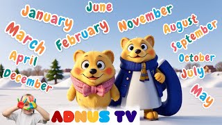 Months of the Year Song  Fun and Catchy Tune for Kids Learning [upl. by Paradies]