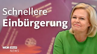 Bundesregierung will ein neues Einbürgerungsgesetz Das musst du wissen  WDR aktuell [upl. by Nyroc]