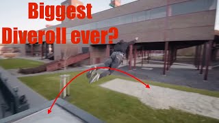 BIGGEST DIVEROLL IN PARKOUR jan lange madness [upl. by Bugbee]