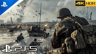 PS5 DDAY  Omaha Beach 1944  Realistic ULTRA Graphics Gameplay 4K 60FPS HDR Call of Duty [upl. by Tannie]