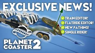 Planet Coaster 2  GAMEPLAY EXLUSIVE INFO  Scaling Train Editor and more [upl. by Maier41]