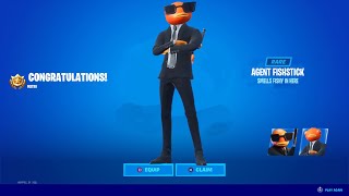 HOW to GET AGENT FISHSTICK SKIN in Fortnite New Agent Fishstick [upl. by Cathlene]