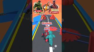 Deadpool vs Hulk Epic Battle in Ropeman 🪢 Who will win shorts deadpool ropemanrun wolverine [upl. by Padget79]