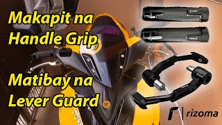 How to Install Rizoma Universal Lever Guard and Handle Grip  Dagdag Porma sa Kahit Anong Motor [upl. by Schulz57]