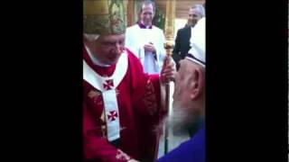 Şeyh Nazım Kıbrisi Hz ile Papa Benedict XVI Görüşmesiflv [upl. by Bale]