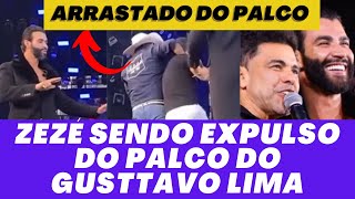 Zezé di Camargo sendo EXPULSO e ARRASTADO do Palco ao PARTICIPAR de show do Gusttavo Lima [upl. by Haase]