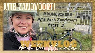 MTB ZANDVOORT🏎️🚵🏻‍♀️  GLASCOATING🧽💦  LEREN FIETSEN IN DE KRANT・VLOG 116  Aaf on Wheels© [upl. by Irneh622]