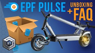 ePowerFun ePF PULSE eScooter UNBOXING Harte Klapperkiste 😱 Fritz 20 besser FAQ [upl. by Hultin451]