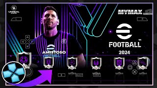 BAIXE NOVO eFootball PES PPSSPP 2023 amp 2024 PANDROID ATUALIZADO 100 [upl. by Anaid]