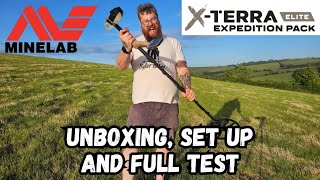 New Minelab XTerra Elite Expedition Pack Unboxing set up full test and walk through [upl. by Hector]