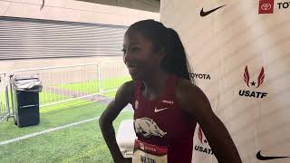 Britton Wilson Feels Fit After Cross Training At USATF Outdoor Championships 400 [upl. by Hertzfeld]