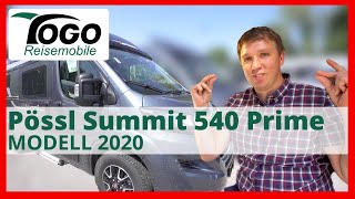 💥PÖSSL SUMMIT 540 PRIME mit SkyRoof Doppelbett amp Schwenkbad  2020  TOGO REISEMOBILE [upl. by Nosyk]