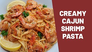 Creamy Cajun Shrimp Pasta  Jerenes Shrimp Recipe  Jerenes Eats [upl. by Itnaihc]