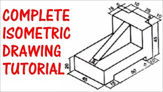 Complete Isometric Drawing Tutorial Draw Isometric Diagram Like a Pro Learn Orthographic Drawing [upl. by Ahsienet352]