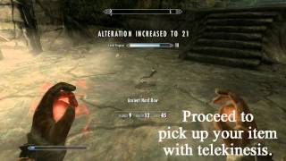 Skyrim Easy Alteration XP Alteration Exploit  The Elder Scrolls V Skyrim [upl. by Arac]