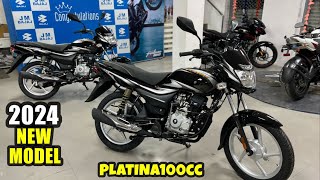 2024 Bajaj Platina 100cc New Model Review Video  New Bajaj Platina 100 Self Start  Best 100cc Bike [upl. by Ramej]