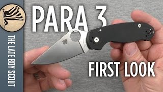 Spyderco Para 3 First Look [upl. by Annayhs212]