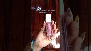 Maybelline lifter gloss reviewshade petal💄💋✨️maybelline lipgloss shorts [upl. by Elokkin]