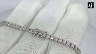 Bracelet Rivière 63 diamants 18cm  Bracelet Rivière diamant [upl. by Finella]