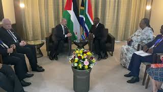 President Cyril Ramaphosa meeting Prime Minister Ibrahim Shtayyeh of the State of Palestine [upl. by Gent]