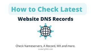 How to Check DNS records of your website  LookmyDNS com [upl. by Anih]