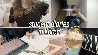 study vlog week in my life as korean student what I eat in a week  study timelapse  more  EP9 [upl. by Zedecrem]