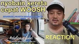 Fadhil Machmud Reaction  PACAR BULE NYOBAIN KERETA CEPAT JAKARTA  BANDUNG [upl. by Marty877]