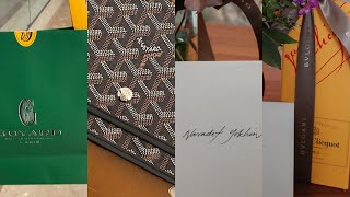 Shopping and life in SG Unboxing my first Goyard bag Plumetเล่าความประทับใจ BVLGARI Siam Paragon [upl. by Eelegna]