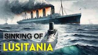 Sinking of the RMS Lusitania 1915 3D Animation [upl. by Kingsly3]