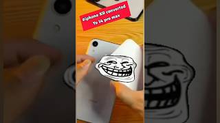 DIY Magic Convert iPhone XR to 14 Pro Max with Back Glass Mod  trending tech [upl. by Corinna]