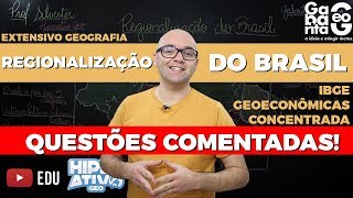 Geografia do Brasil  Regionalização Brasileira  Regiões  Exercícios de Geografia pro ENEM [upl. by Atrebla]