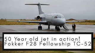 Fokker F28 Fellowship Action in Argentina 50 Year Old Jet Still Going Strong [upl. by Ecirtel]