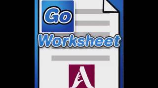 GoWorksheet Version 20  New Features [upl. by Esinaj]