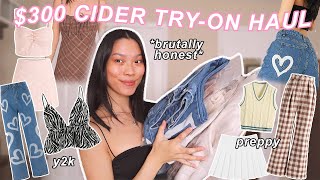 300 CIDER TRY ON HAUL  discount code brutally honest review [upl. by Pickar809]