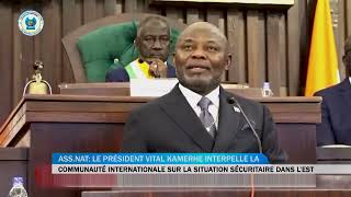 le président vital kamerhe interpelle la communauté internationale sur la situation sécuritaire dans [upl. by Boggs]