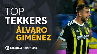 LaLiga SmartBank Tekkers Doblete de Álvaro Giménez en el Estadio de Gran Canaria [upl. by Atikihc60]