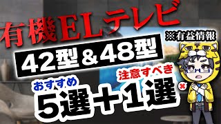 有機ELテレビ｜今買い時42型•48型おすすめ５選と注意１選｜液晶テレビの価格差がポイント [upl. by Ahsimak]