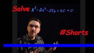 How to Solve a Cubic Equation by Factoring by Grouping shorts [upl. by Annai]