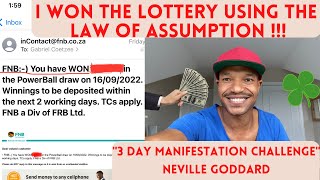 I Did The 3 Day Manifestation Challenge amp Won The Lottery  Sammy Ingram amp Neville Goddard  LOA [upl. by Bez]