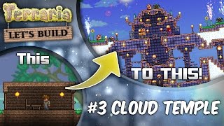 Terraria 13 Lets Build Series Ep3 Floating Island Cities  Terraria house design tutorial [upl. by Gal]