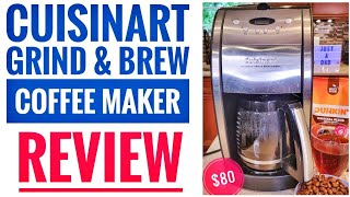 REVIEW CUISINART DGB550BKP1 Grind amp Brew 12 Cup Coffee Maker [upl. by Idnor]