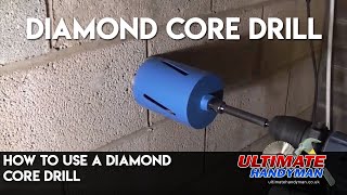 How to use a diamond core drill [upl. by Reitman]