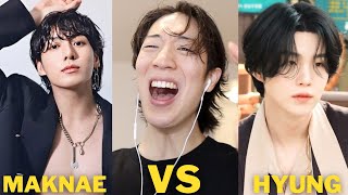 BTS MAKNAE Line VS HYUNG Line [upl. by Foster]