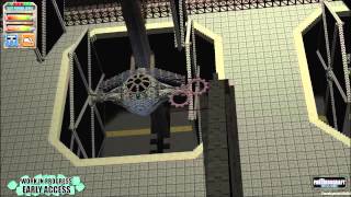 Star Wars Hangar Scene FortressCraft Evolved [upl. by Aissenav]